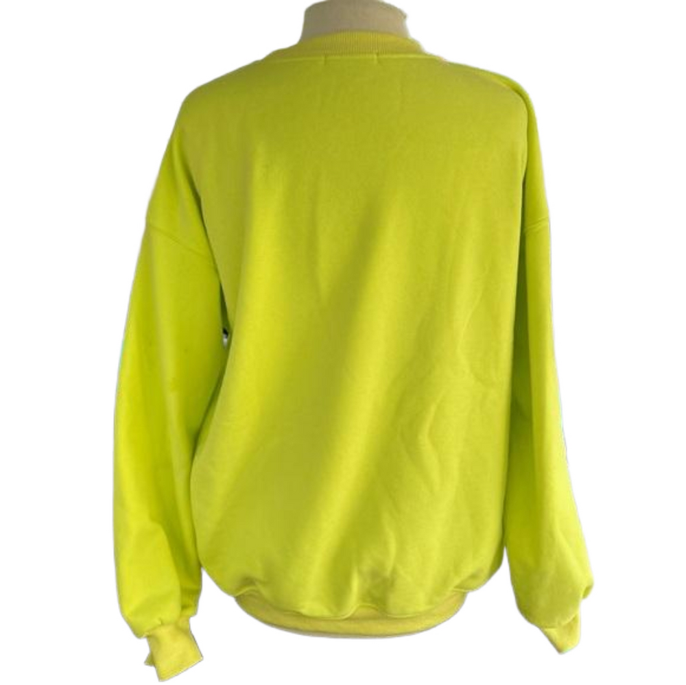 Mochy “I DON’T SLEEP” Neon Yellow Green Purple Size OS One Size Cotton - Picture 3 of 7